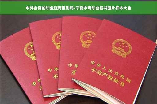 中外合资的毕业证有区别吗-宁夏中专毕业证书图片样本大全
