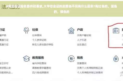 4级监控证报名条件和要求,大学毕业证的皮颜色不同有什么区别?有红色的，蓝色的，绿色的