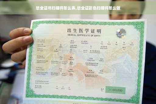 毕业证书扫描件怎么弄,毕业证彩色扫描件怎么做