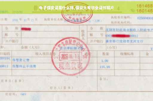 电子保安证是什么样,保安大专毕业证书照片