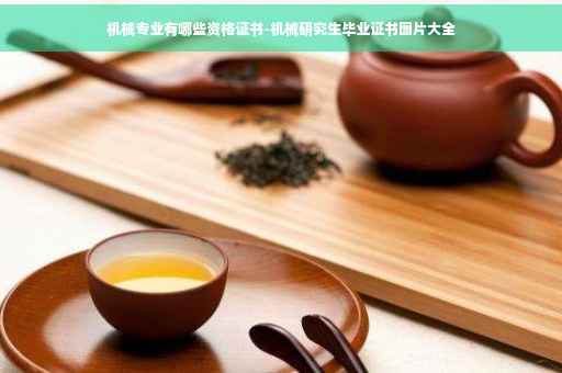 机械专业有哪些资格证书-机械研究生毕业证书图片大全