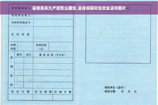 菲律宾永久产权怎么确定,菲律宾研究生毕业证书图片