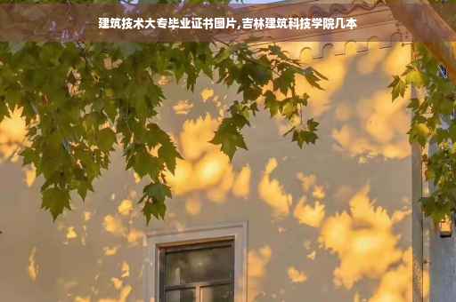 建筑技术大专毕业证书图片,吉林建筑科技学院几本
