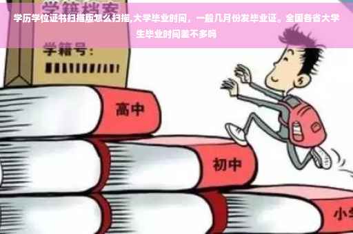 学历学位证书扫描版怎么扫描,大学毕业时间，一般几月份发毕业证。全国各省大学生毕业时间差不多吗