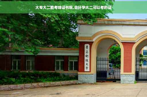 大专大二能考啥证书啊,会计学大二可以考的证