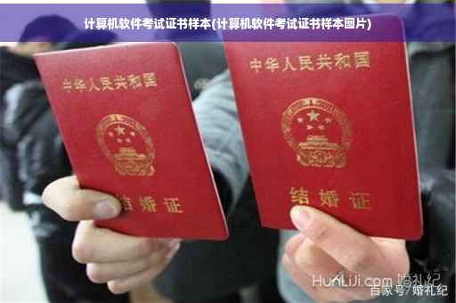 计算机软件考试证书样本(计算机软件考试证书样本图片) 计算机软件考试证书样本(计算机软件考试证书样本图片)