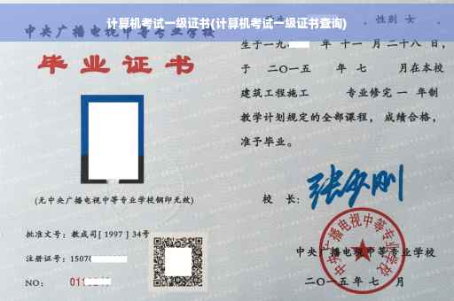 计算机考试一级证书(计算机考试一级证书查询)