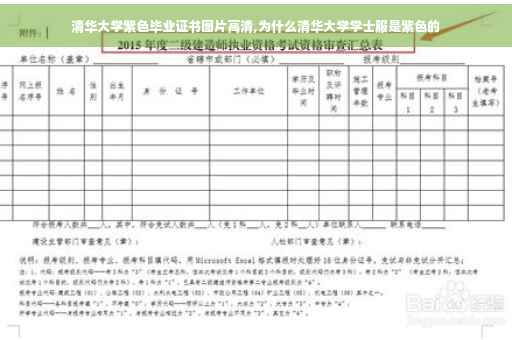 清华大学紫色毕业证书图片高清,为什么清华大学学士服是紫色的