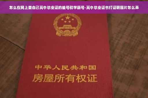怎么在网上查自己高中毕业证的编号和学籍号-高中毕业证书打证明图片怎么弄