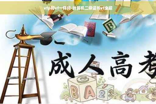vfp和vf一样吗-计算机二级证书vf全称