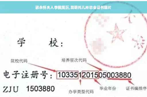 郭永怀夫人李佩简历,昆明托儿所毕业证书图片