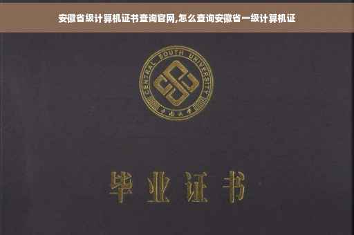 安徽省级计算机证书查询官网,怎么查询安徽省一级计算机证