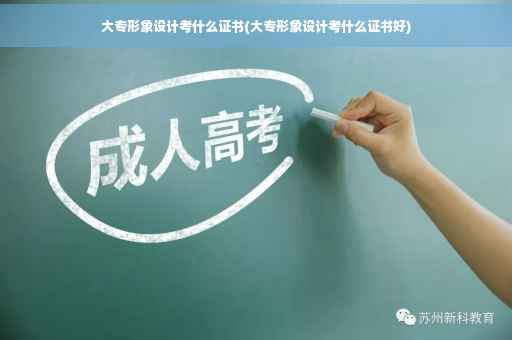 大专形象设计考什么证书(大专形象设计考什么证书好)