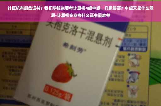 计算机有哪些证书？我们学校说要考计算机4级中级。几级最高？中级又是什么意思-计算机专业考什么证书最难考