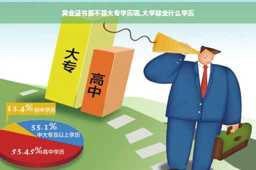 异业证书算不算大专学历呢,大学肄业什么学历