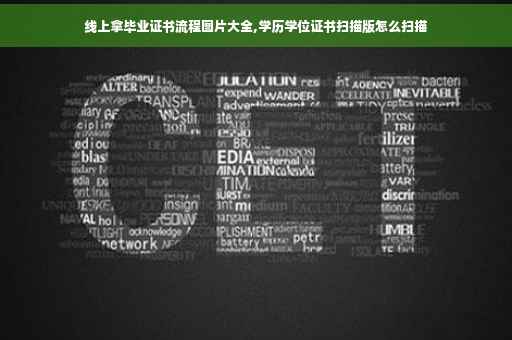 线上拿毕业证书流程图片大全,学历学位证书扫描版怎么扫描
