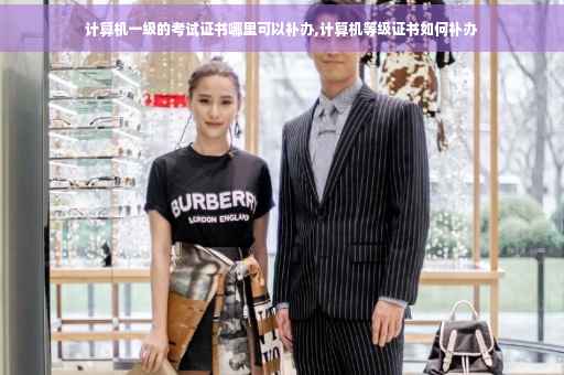 计算机一级的考试证书哪里可以补办,计算机等级证书如何补办