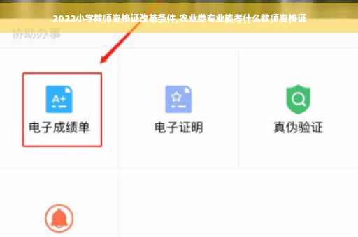 2022小学教师资格证改革条件,农业类专业能考什么教师资格证