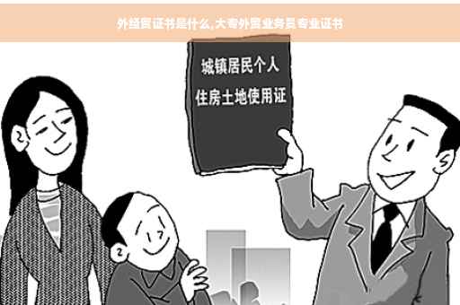 外经贸证书是什么,大专外贸业务员专业证书