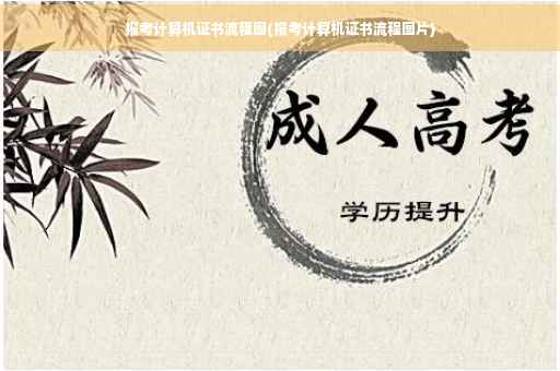 报考计算机证书流程图(报考计算机证书流程图片)