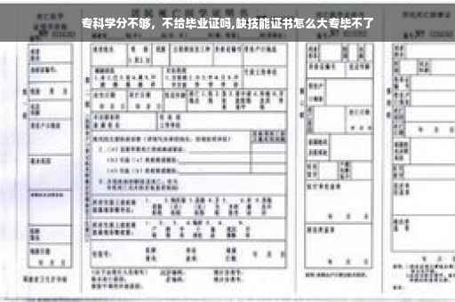 专科学分不够，不给毕业证吗,缺技能证书怎么大专毕不了