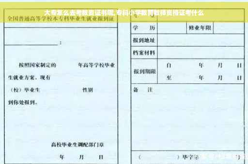 大专怎么去考教资证书呢,专科小学教育教师资格证考什么