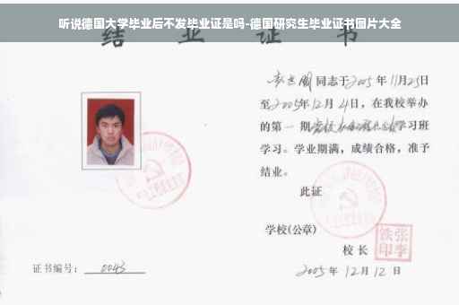 听说德国大学毕业后不发毕业证是吗-德国研究生毕业证书图片大全