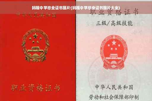 妈祖中学毕业证书图片(妈祖中学毕业证书图片大全)