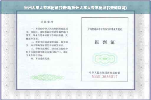 贵州大学大专学历证书查询(贵州大学大专学历证书查询官网)