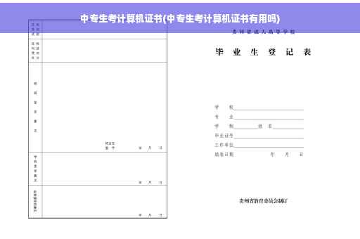 中专生考计算机证书(中专生考计算机证书有用吗)
