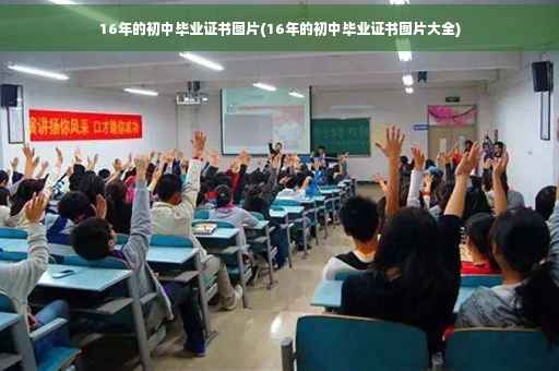 16年的初中毕业证书图片(16年的初中毕业证书图片大全)