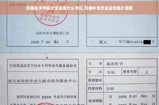 河南技师学院毕业证是什么学历,河南中专毕业证书图片原图