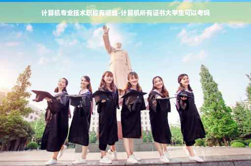 计算机专业技术职称有哪些-计算机所有证书大学生可以考吗