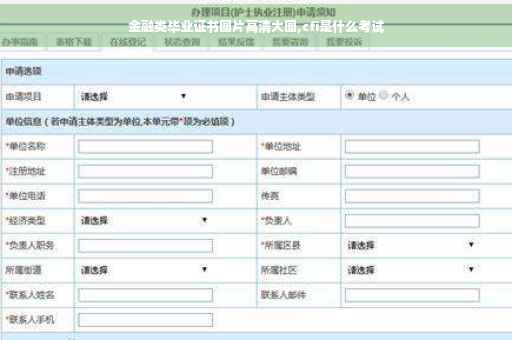 金融类毕业证书图片高清大图,cfi是什么考试