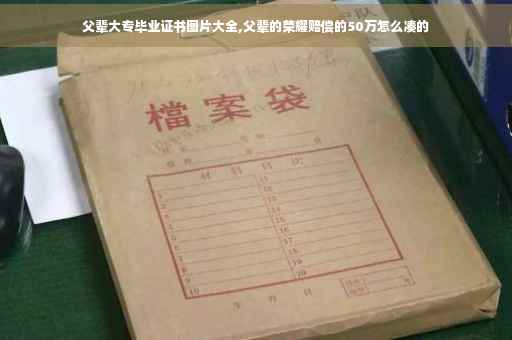 父辈大专毕业证书图片大全,父辈的荣耀赔偿的50万怎么凑的