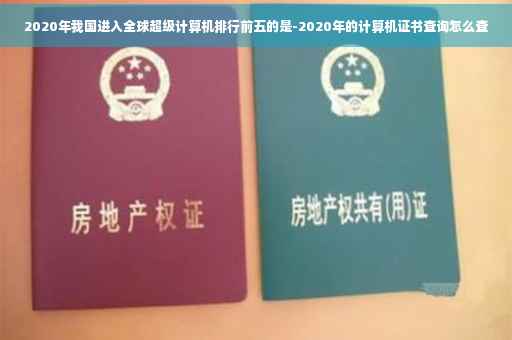 2020年我国进入全球超级计算机排行前五的是-2020年的计算机证书查询怎么查