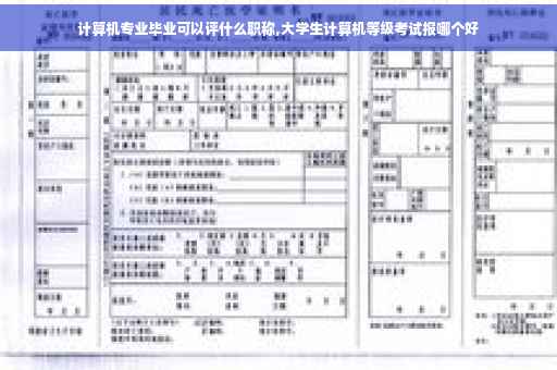 计算机专业毕业可以评什么职称,大学生计算机等级考试报哪个好