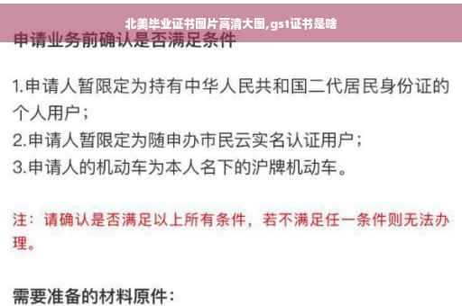 北美毕业证书图片高清大图,gst证书是啥