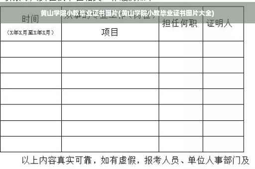 黄山学院小教毕业证书图片(黄山学院小教毕业证书图片大全)