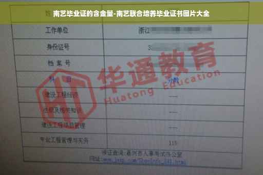 南艺毕业证的含金量-南艺联合培养毕业证书图片大全