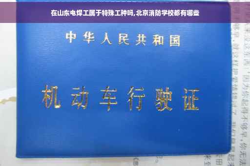 在山东电焊工属于特殊工种吗,北京消防学校都有哪些