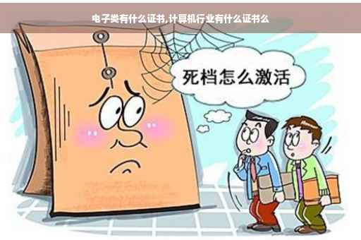 电子类有什么证书,计算机行业有什么证书么