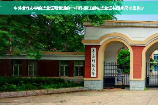 中外合作办学的毕业证和普通的一样吗-浙江邮电毕业证书图片尺寸是多少