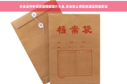 毕业证书申领流程图解图片大全,毕业怎么拿到派遣证和报到证