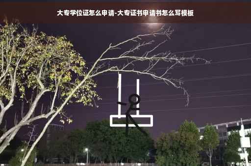 大专学位证怎么申请-大专证书申请书怎么写模板 大专学位证怎么申请-大专证书申请书怎么写模板