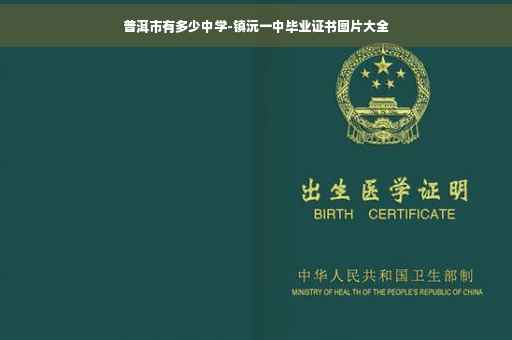 普洱市有多少中学-镇沅一中毕业证书图片大全