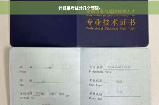 计算机考试分几个等级-