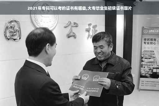 2021年专科可以考的证书有哪些,大专毕业生初级证书图片
