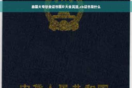 泰国大专毕业证书图片大全高清,cb证书是什么