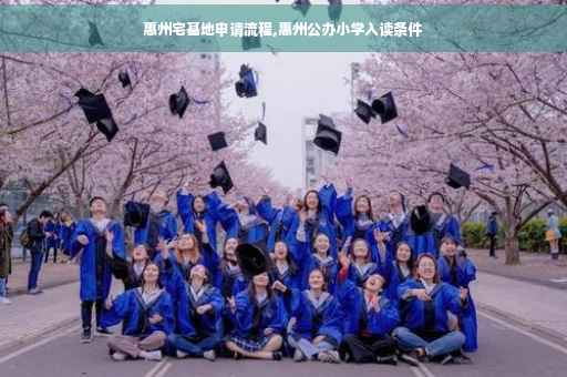 惠州宅基地申请流程,惠州公办小学入读条件